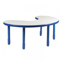Angeles BaseLine Teacher / Kidney Table – Royal Blue with 22″ Legs & FREE SHIPPING 